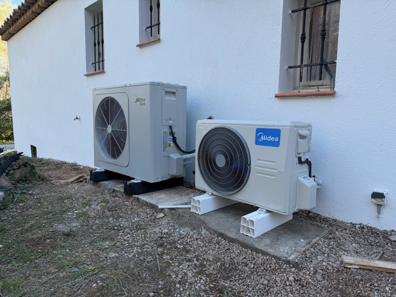 Installation pompe à chaleur Midea